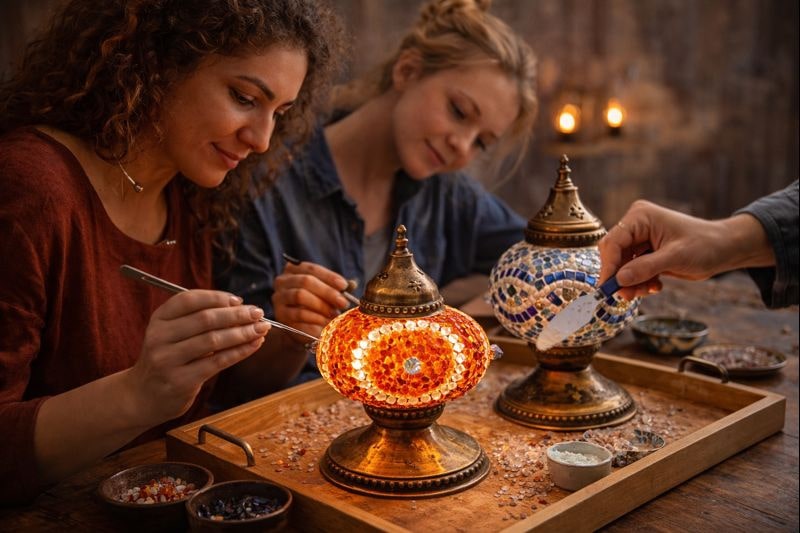 Mosaiklampen-Workshop